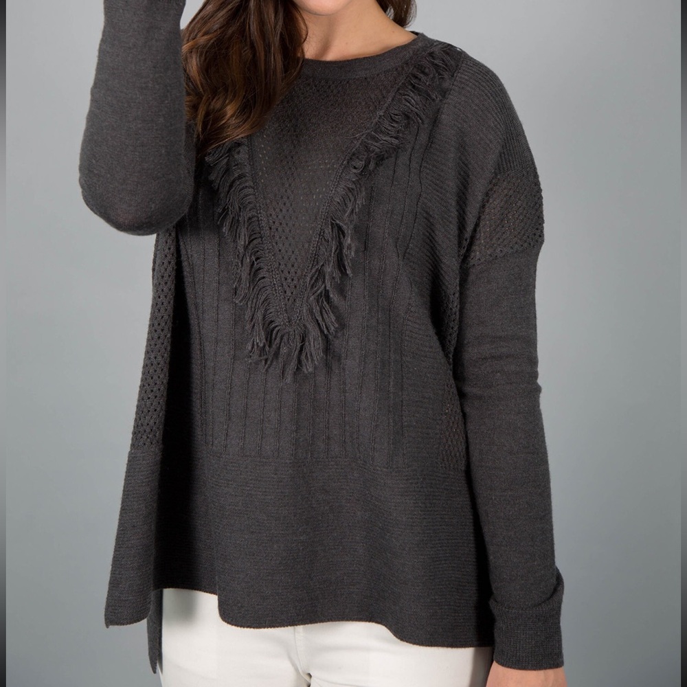Wallflower Charcoal Knit Sweater